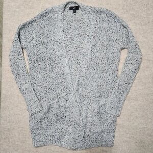 Mossimo Womens‎ Open Front Cardigan Sweater Pockets XS Knit Gray